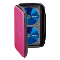 サンワサプライ ブルーレイディスク対応セミハードケース（56枚収納・ピンク） FCD-WLBD56P 1個（直送品）