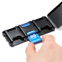 サンワサプライ SDカードケース(6枚収納・ブラック) FC-MMC23SDBK 1個