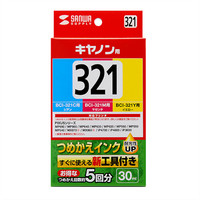 サンワサプライ 詰め替えインク INK-C321S30S 1個（直送品）