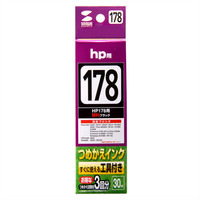 HP（ヒューレット・パッカード） 詰め替えインク INK-H178B30S ブラック （HP178シリーズ用） 1個（直送品）