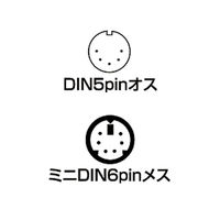 サンワサプライ キーボード変換ケーブル KB-5M6F02K 1個