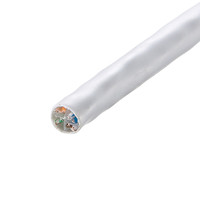 サンワサプライ CAT6UTP単線ケーブルのみ100m ホワイト KB-C6L-CB100W（直送品）