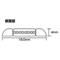 サンワサプライ アンダーカーペットLANケーブル10m KB-CP5-10 1本