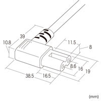 サンワサプライ 電源コード KB-DM2L-2 1個
