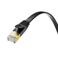 サンワサプライ カテゴリ7フラットLANケーブル 1m ブラック KB-FL7-01BKN（直送品）