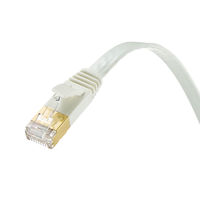 サンワサプライ カテゴリ7フラットLANケーブル フラットタイプ 3m ホワイト KB-FL7-03WN（直送品）