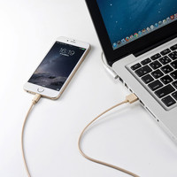 サンワサプライ ライトニングケーブル ゴールド 1m ナイロンメッシュ KB-IPLTNM10KGD 1本（直送品）