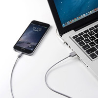 サンワサプライ ライトニングケーブル グレー 1m ナイロンメッシュ KB-IPLTNM10KGY 1本（直送品）