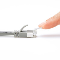 サンワサプライ ツメ折れ防止カテゴリ5eSTP LANケーブル 1m  ライトグレー KB-STPTS-01（直送品）