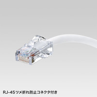 サンワサプライ 抗菌CAT5eLANケーブル 2m ホワイト KB-T5KK-02W（直送品）