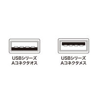 USB Aケーブル　USB-A（オス）USB-A（メス）　1m　USB2.0　KB-USB-E1K2　サンワサプライ　1本