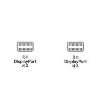 サンワサプライ ミニDisplayPortケーブル 1m KC-DPMM1W 1本（直送品）