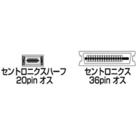 サンワサプライ プリンタケーブル KPU-98LV2K 1本（直送品）