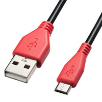 サンワサプライ 2A対応マイクロUSBケーブル（充電専用） Aオス-マイクロBオス ブラック 0.2m USB2.0 KU-2APMCB02 1本（直送品）