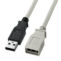 USB Aケーブル　USB-A（オス）USB-A（メス）　0.3m　USB2.0　KU-EN03K　サンワサプライ　1本