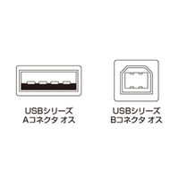 USBケーブル　USB-A（オス）USB-B（オス）　2m　USB2.0　KU-SLEC2K　サンワサプライ　1本