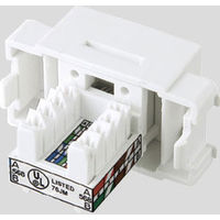 サンワサプライ JIS対応RJ-45モジュール LA-FP-MJ3K 1個