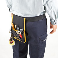 サンワサプライ ベルト付き工具袋（腰用） ブラック LAN-TL13（直送品）