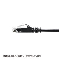 サンワサプライ カテゴリ6極細LANケーブル 極細タイプ 0.5m ブルー LA-SL6-005BL（直送品）