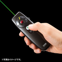 サンワサプライ レーザーポインター MA-WPR11GM 緑色レーザー プレゼン機能 マウス操作 単4乾電池×2 連続使用3時間（直送品）