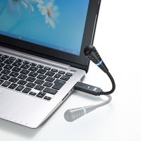 サンワサプライ USBマイクロホン MM-MCU02BK 1個