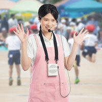 サンワサプライ ハンズフリー拡声器スピーカー(ホワイト) MM-SPAMP2W 1個（直送品）