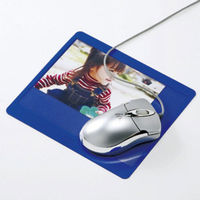 サンワサプライ オリジナルマウスパッド（ブルー） W170×D150×H0.8mm MPD-HASA2BL 1個（直送品）