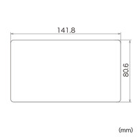 サンワサプライ SHARP Brain PW-SJ4、SH4、SB4、SA4用液晶保護指紋防止光沢フィルム PDA-EDF522KFP 1枚（直送品）
