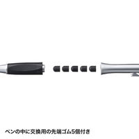 サンワサプライ 交換用先端ゴム5個入りタッチペン(シルバー) PDA-PEN37SV 1本