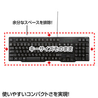 サンワサプライ PS/2キーボード SKB-L1BK 1個（直送品）