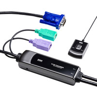 サンワサプライ 手元スイッチ付きパソコン自動切替器（2:1） SW-KVM2WVUN 1個（直送品）