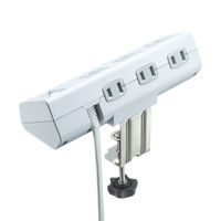 延長コード 電源タップ 3m 2P（ピン） 6個口 スイッチ ホワイト TAP-B53W サンワサプライ 1個（直送品）