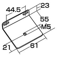 サンワサプライ コンセントバー用取付金具 TAP-MRSET 1個