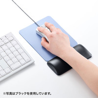 サンワサプライ マウス用リストレスト（レザー調素材、レッド） W150×D70×H18.5mm TOK-GELPNSR 1個（直送品）