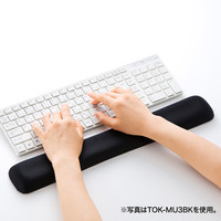 サンワサプライ キーボード用低反発リストレスト（ワインレッド） W453×D70×H22mm TOK-MU3NWR 1個（直送品）