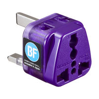 サンワサプライ 海外電源変換アダプタ エレプラグW-BF(イギリス・香港) TR-AD12 1個