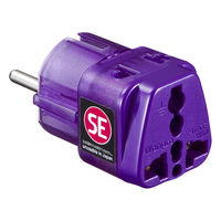 サンワサプライ 海外電源変換アダプタ エレプラグW-SE(ドイツ・フランス) TR-AD13 1個