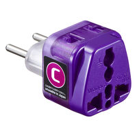 サンワサプライ 海外電源変換アダプタ エレプラグW-C(ヨーロッパ全域) TR-AD14 1個