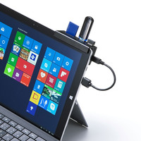 サンワサプライ タブレット用ハブ付カードリーダー USB-2HS202BK 1個（直送品）