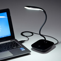 サンワサプライ USBタッチLEDスタンド(ブラック) USB-TOY82BK 1個（直送品）