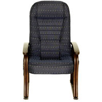 【軒先渡し】ヤマソロ 漣さざなみ ラタン高座椅子 座面高さ調整 4段階リクライニング ポケット付 ブルー 83-933 1脚（直送品）