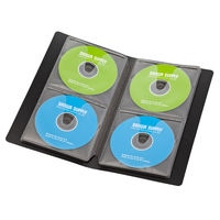 サンワサプライ ブルーレイディスク対応ファイルケース(32枚収納・ブラック) FCD-FLBD32BK 1個