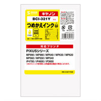 サンワサプライ 詰め替えインク INK-C321Y500 1個（直送品）