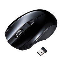 サンワサプライ 静音ワイヤレスブルーLEDマウス MA-WBL33BK 1個