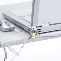 サンワサプライ パソコンセキュリティワイヤーロック（南京錠タイプ） SL-57 1個（直送品）