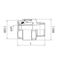 トヨックス トヨコネクタ TC3ーB型 TC3ーB15ーR1/2 1個（直送品）