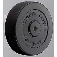 ハンマーキャスター ゴム一体車輪樹脂ブッシュ入85mm425EーR85 425EーR85 1セット(4個)（直送品）