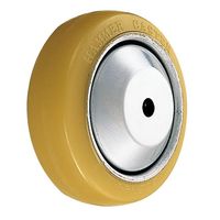 鉄板ホイール熱硬化性ウレタン巻車輪ローラーベアリング入150mm523SーURB150 523SーURB150 1セット(4個)（直送品）