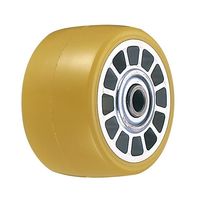 アルミホイール熱硬化性ウレタン巻車輪複列ボールベアリング入50mm542SーBAU50 542SーBAU50 1セット(4個)（直送品）