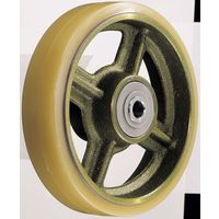 イモノホイール熱硬化性ウレタン巻車輪ラジアルボールベアリング入200mm502BPSーCU200 502BPSーCU200 1セット(4個)（直送品）